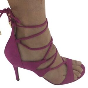 Marc Fisher 8 strap it Fuchsia Heel